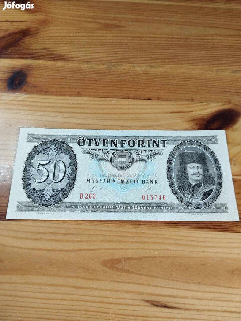 1989 50 forint ropogós