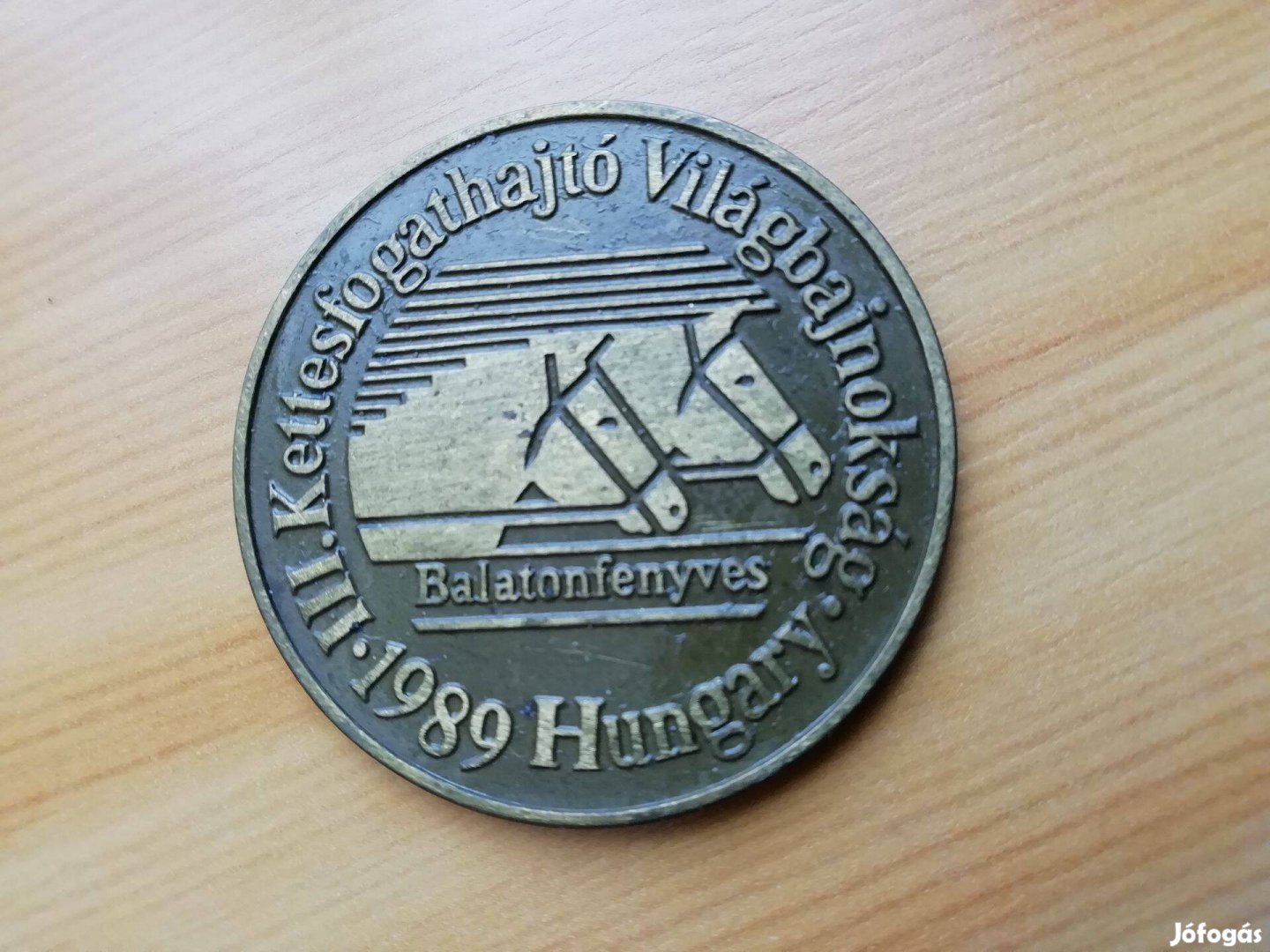 1989-es III. Kettesfogathajtó Világbajnokság bronz Emlékérem B