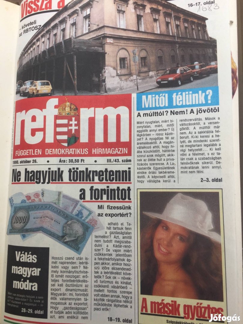 1990 reform teljes évfolyam bekötve