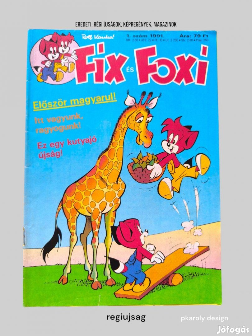 1991 / Fix és Foxi #1 / Képregény Ssz.: 29572