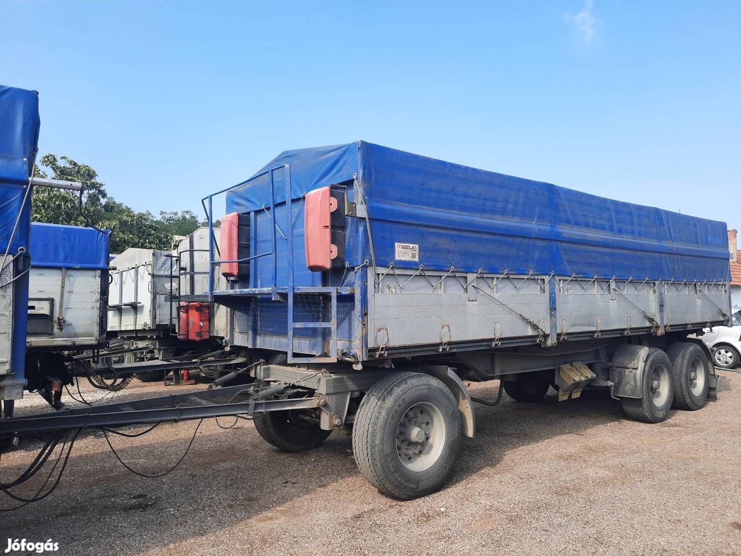 1993 HP Hall 6000 24t Gabonás billenős pótkocsi