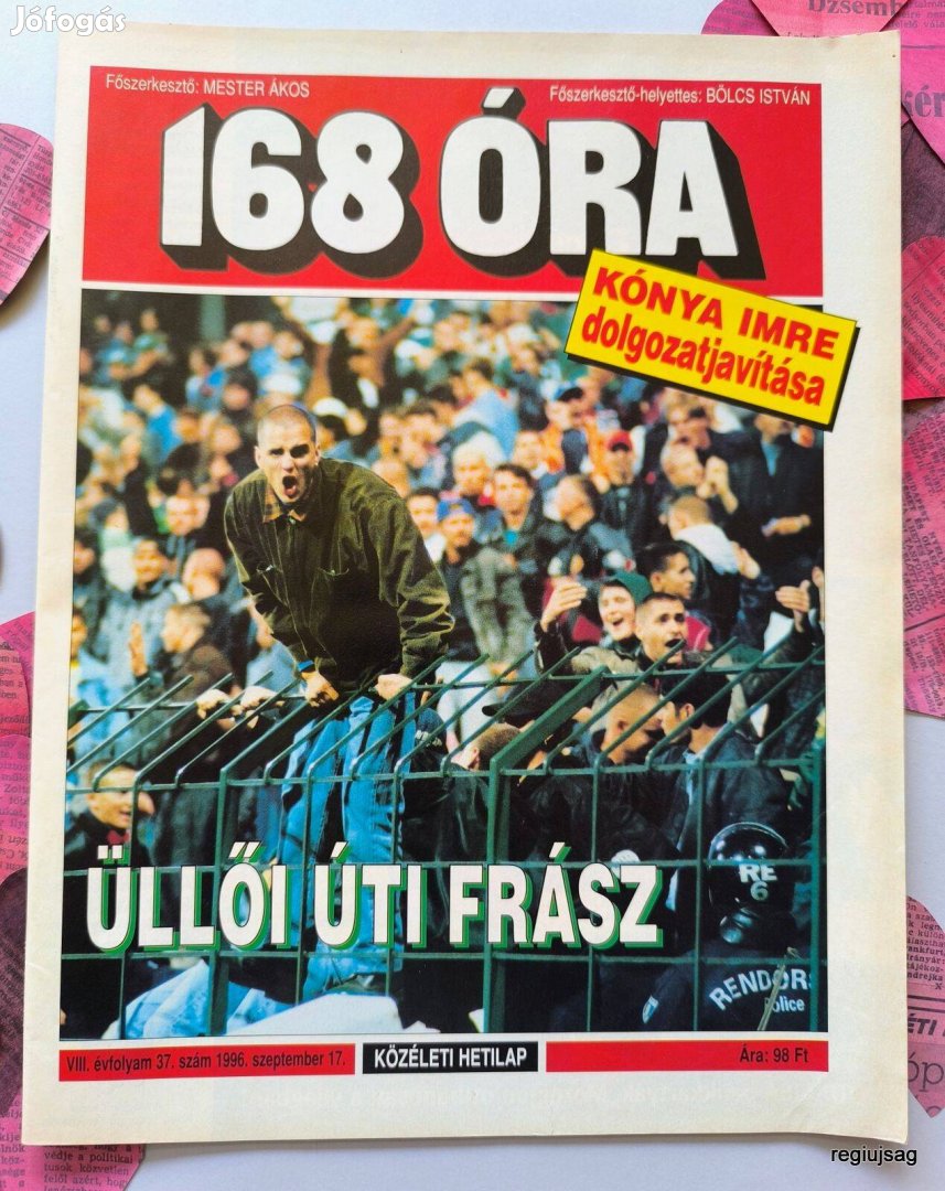 1996 szeptember 17 / 168 Óra / Újság - Magyar / Ssz.: 27577