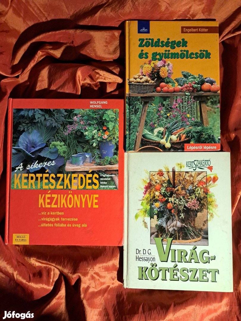 1997-2004 Kertészeti könyvek,akkori áron eladók