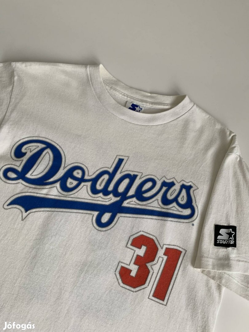 1997 Starter MLB Dodgers single stitch Piazza made in usa 