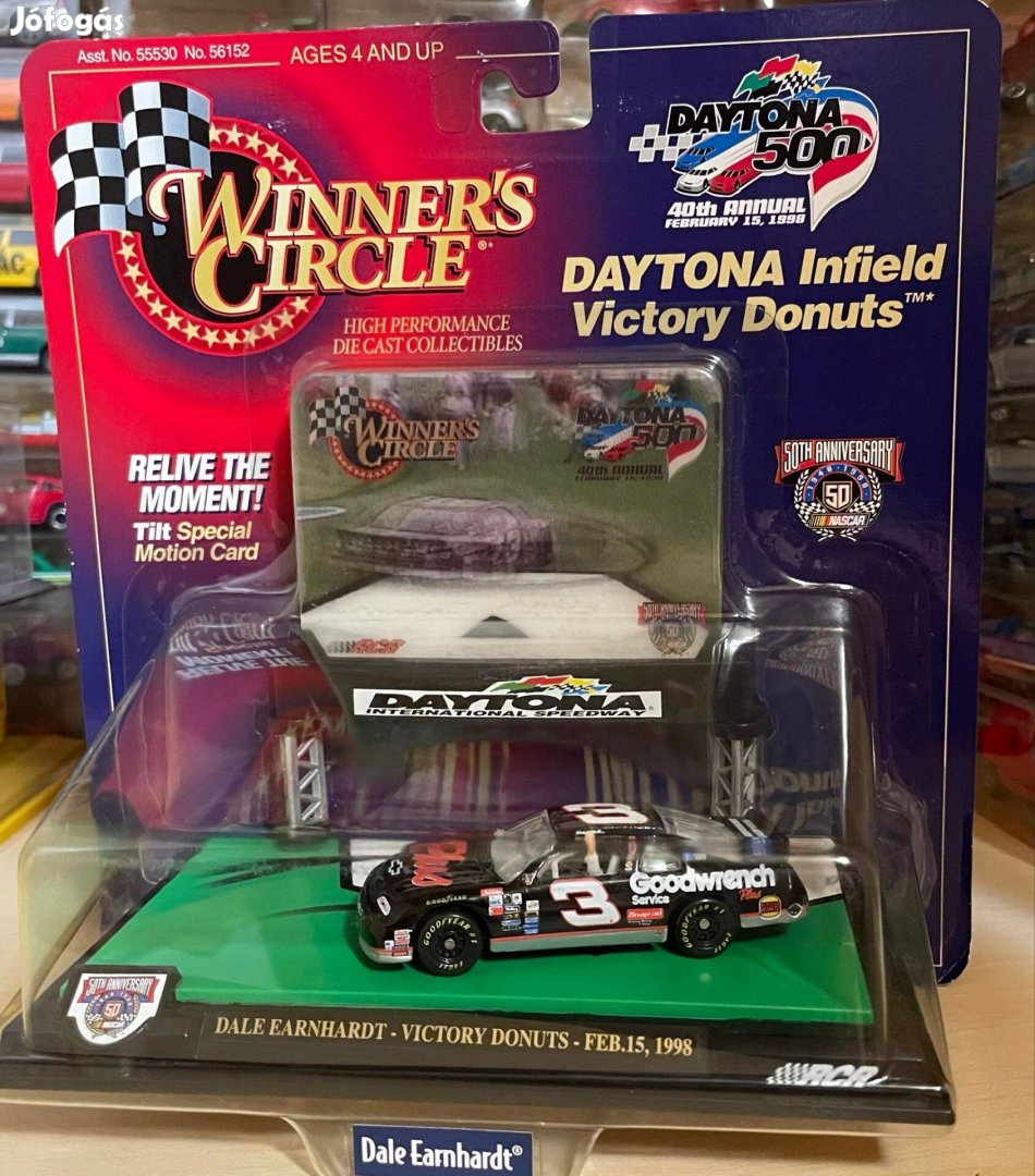 1998 NASCAR Diorama gyönyörű bontatlan ritkaság az USA-bol