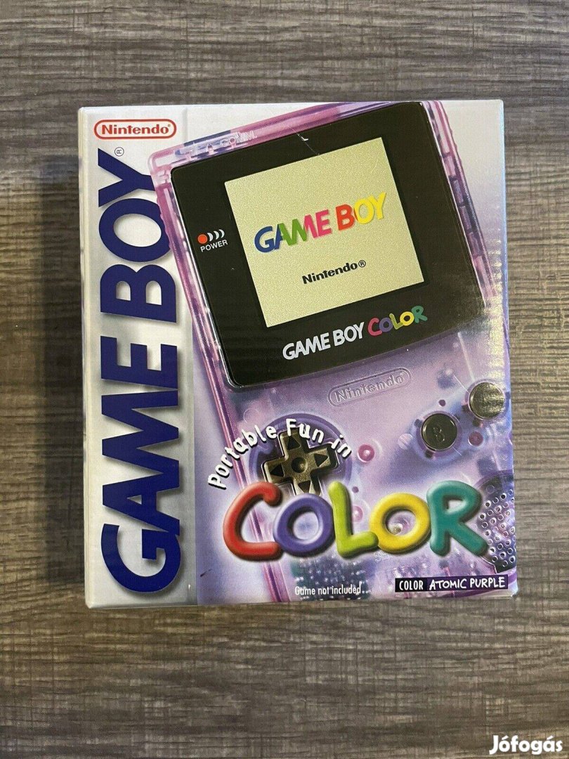 1998 Nintendo Game Boy Gameboy Color Atom Lila Új gyári lezárás