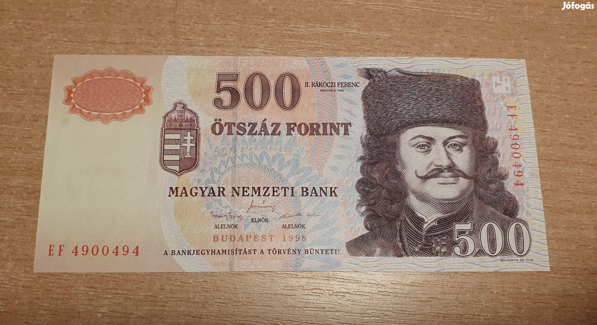 1998 UNC 500-ft gyönyörű állapotban, gyűjteménybe való