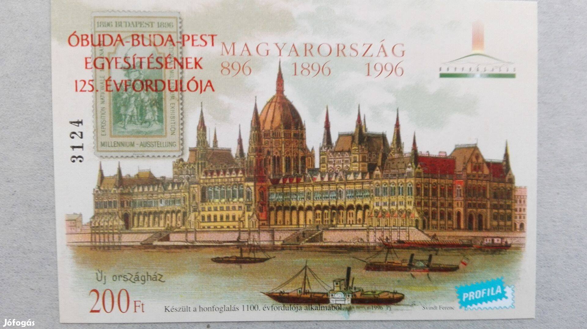1998-as Óbuda -Buda-Pest Egyesitésének 125-dik évfordulójára