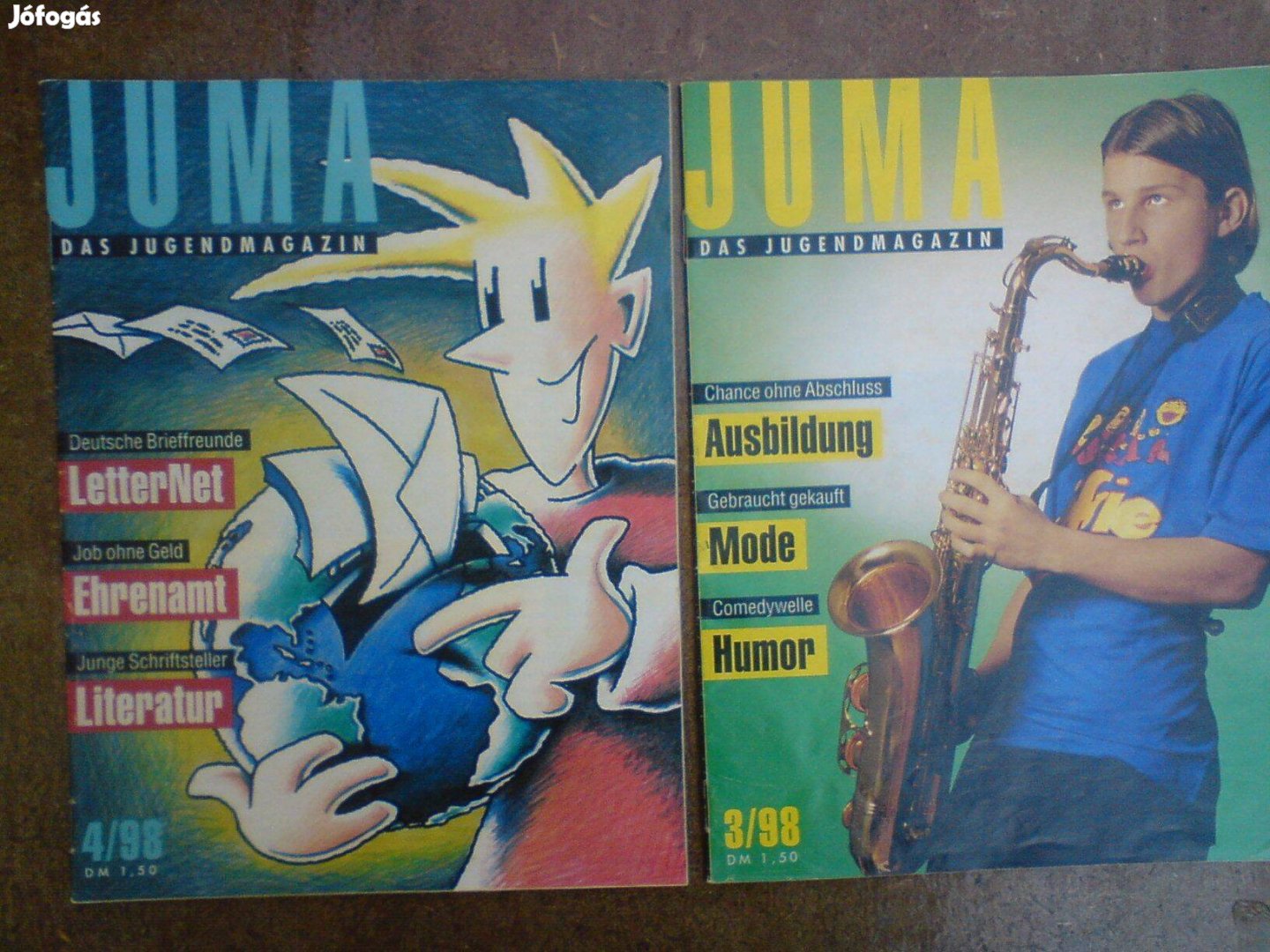 1998-s Juma Das Jugend magazin újság Ifjúsági magazin 2 db