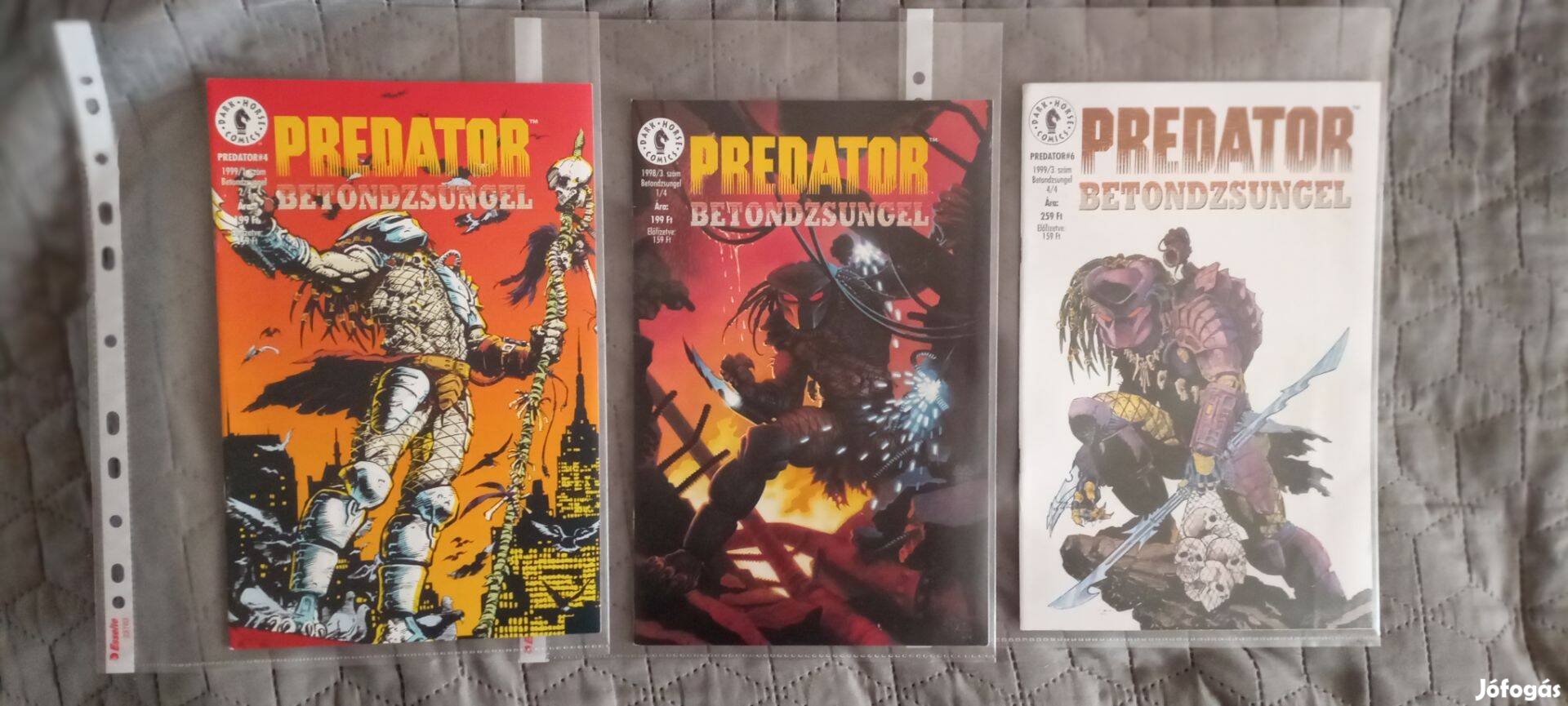 1999 -es Retro Dark Horse Comic Predator Betondzsungel képregény eladó