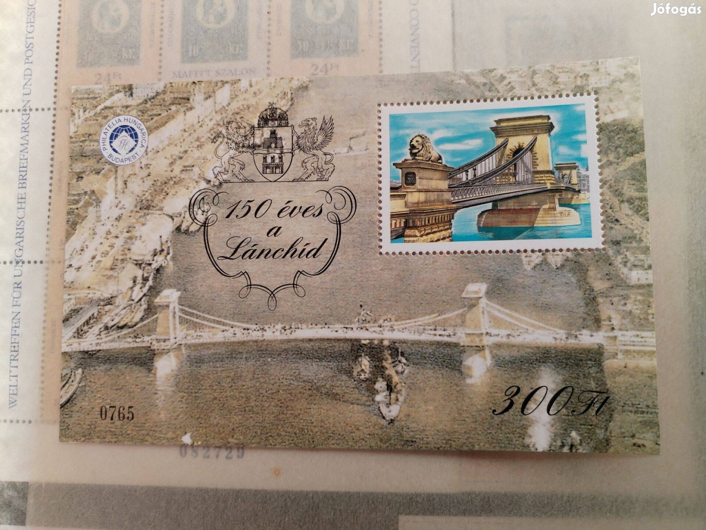 1999-es szép Lánchíd emlékív 150 éves a Lánchíd