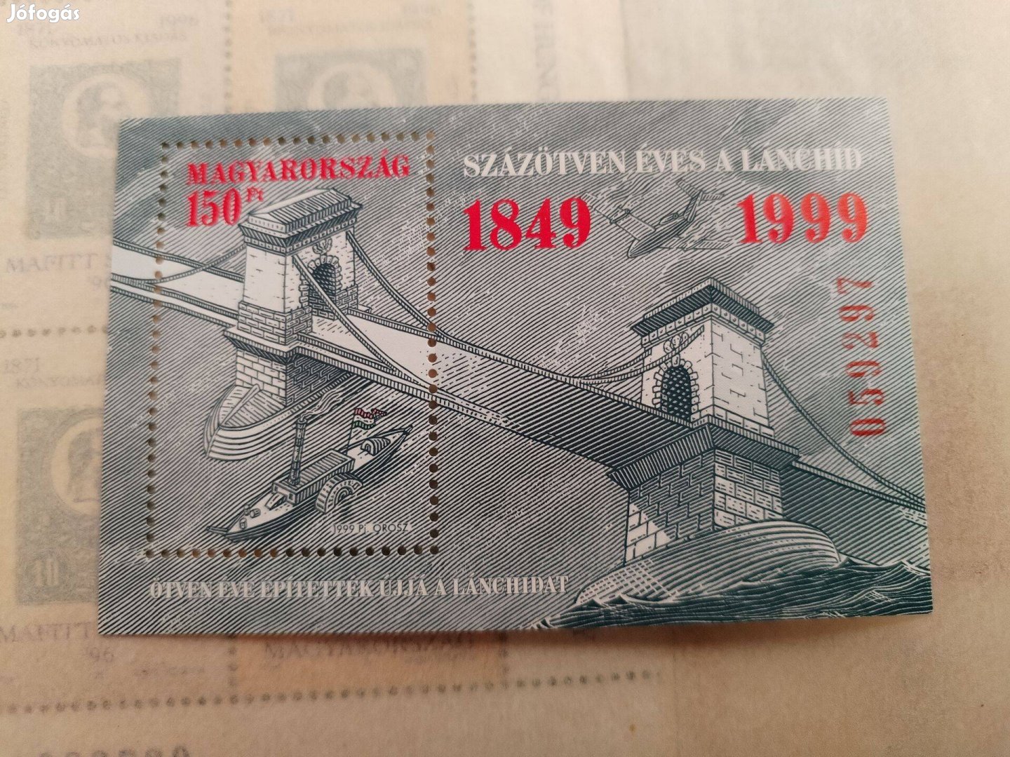 1999-es szép db Lánchíd emlékív II