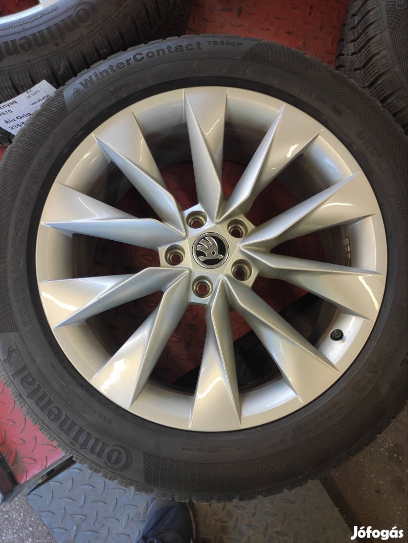 19" 19 5x112 Skoda enyaq, kodiaq téli kerék szett 285eft/4db