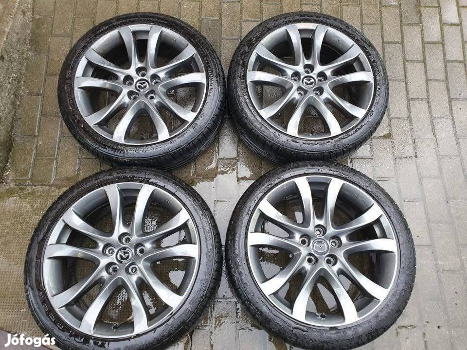 19" Mazda gyári alufelnik, gumikkal!
