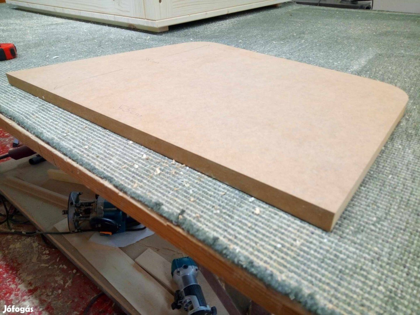 19 mm-es MDF gyártási maradék