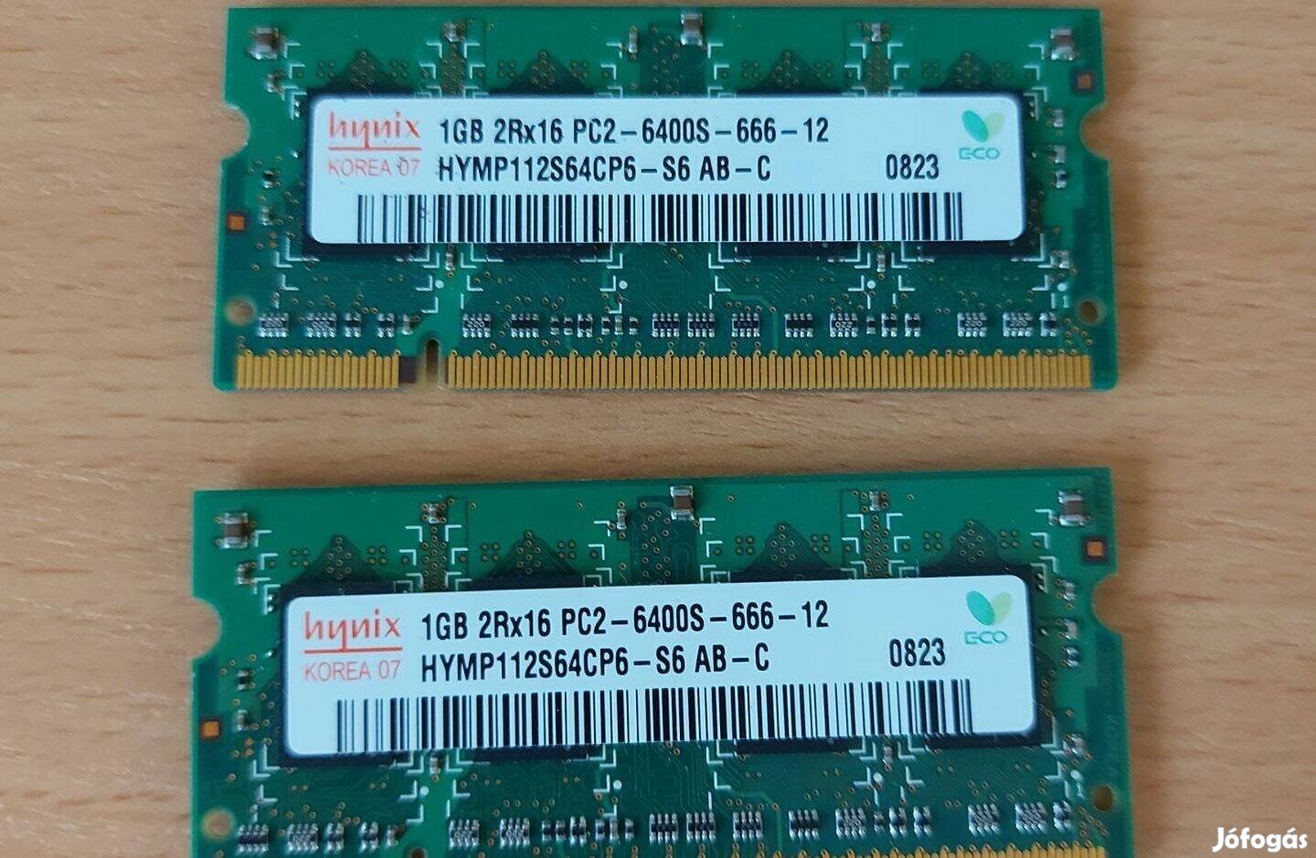 1GB DDR2 666 RAM Memória 1 pár