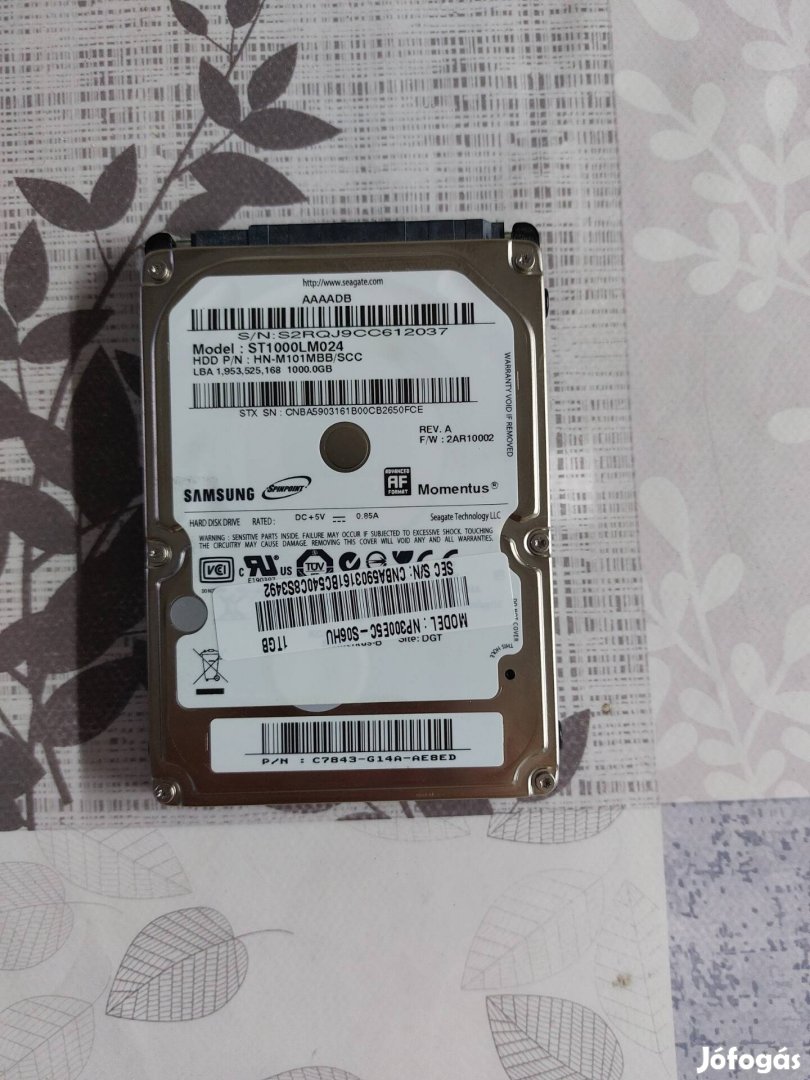 1Tb Hdd Samsung merevlemez 