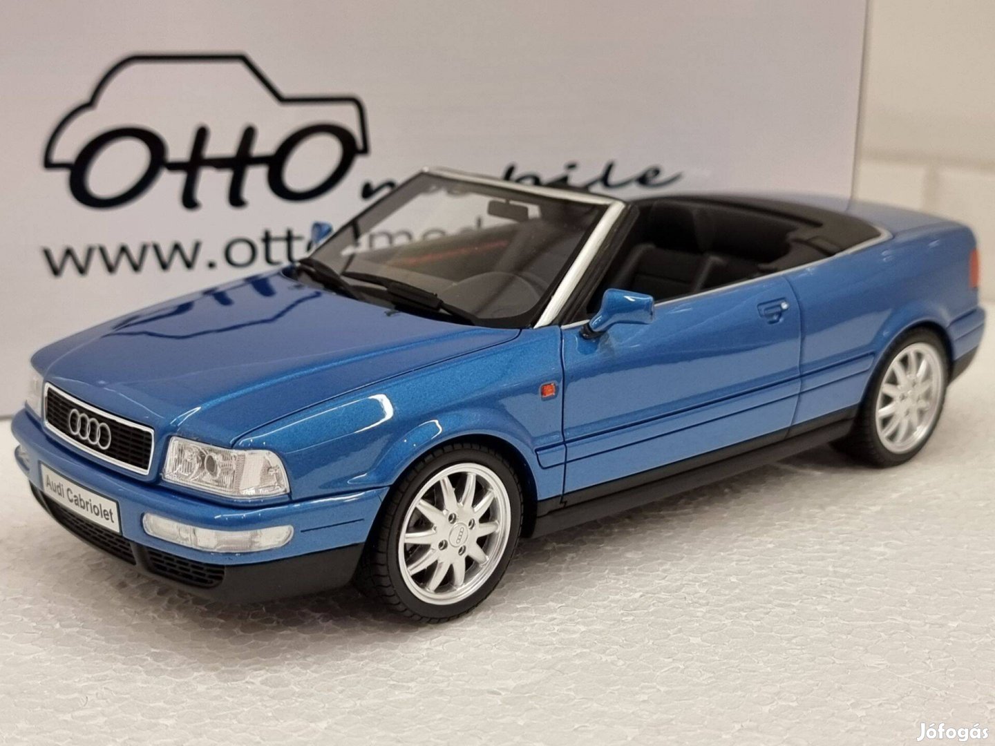 1/18 1:18 AUDI 80 (B4) Cabriolet, blue, 1998, Otto mobile model