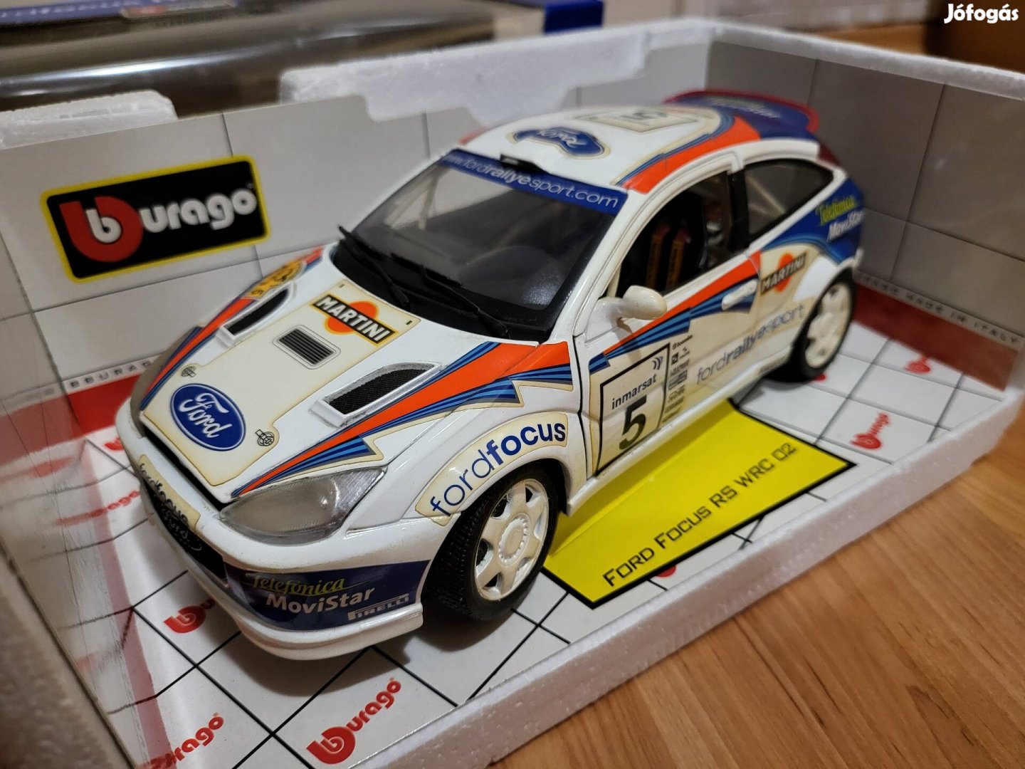 1:18 1/18 Burago Ford Focus RS WRC modellautó