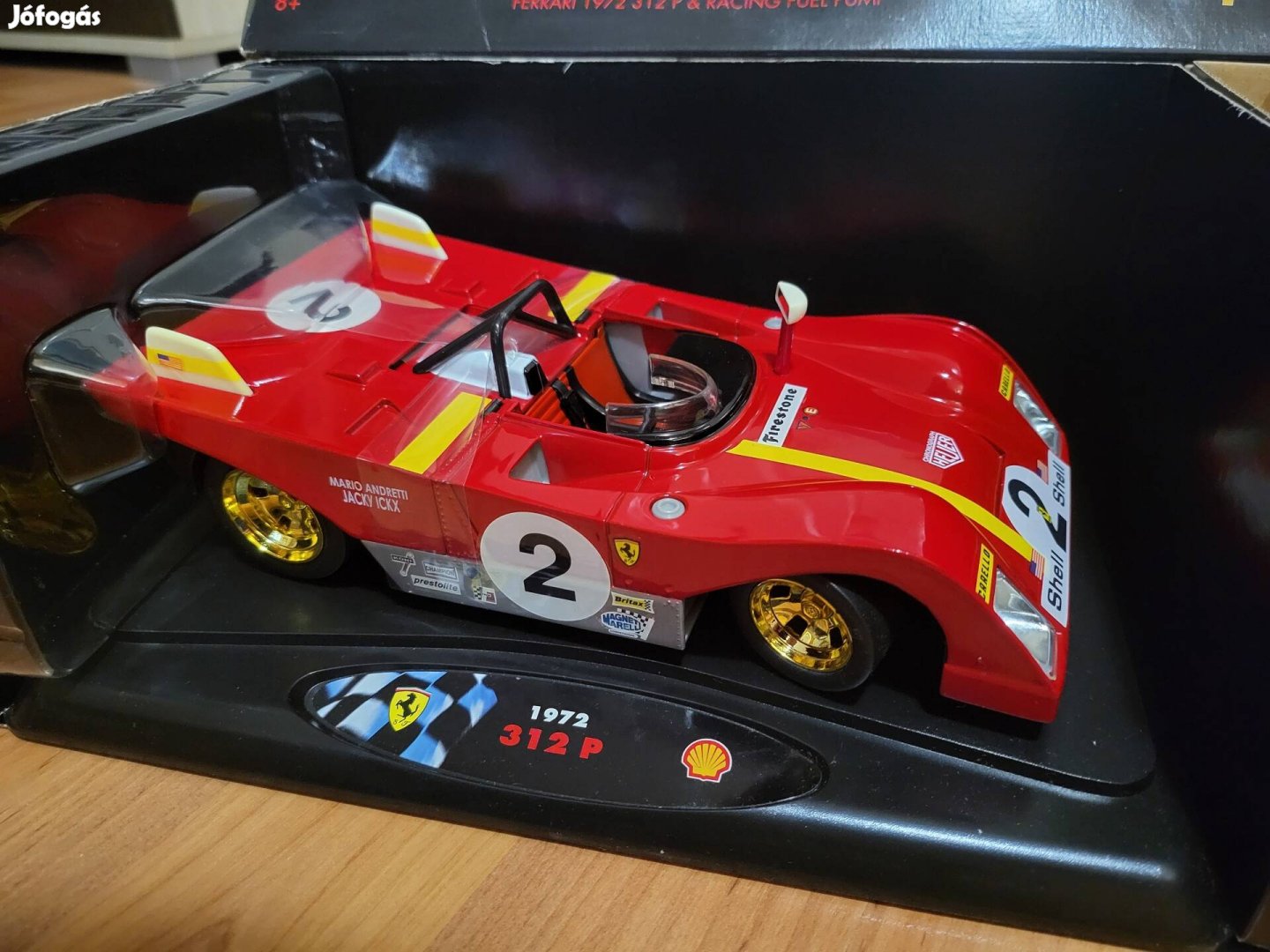 1:18 1/18 Maisto Shell Collection Ferrari 312P 1972 modellautó  kút