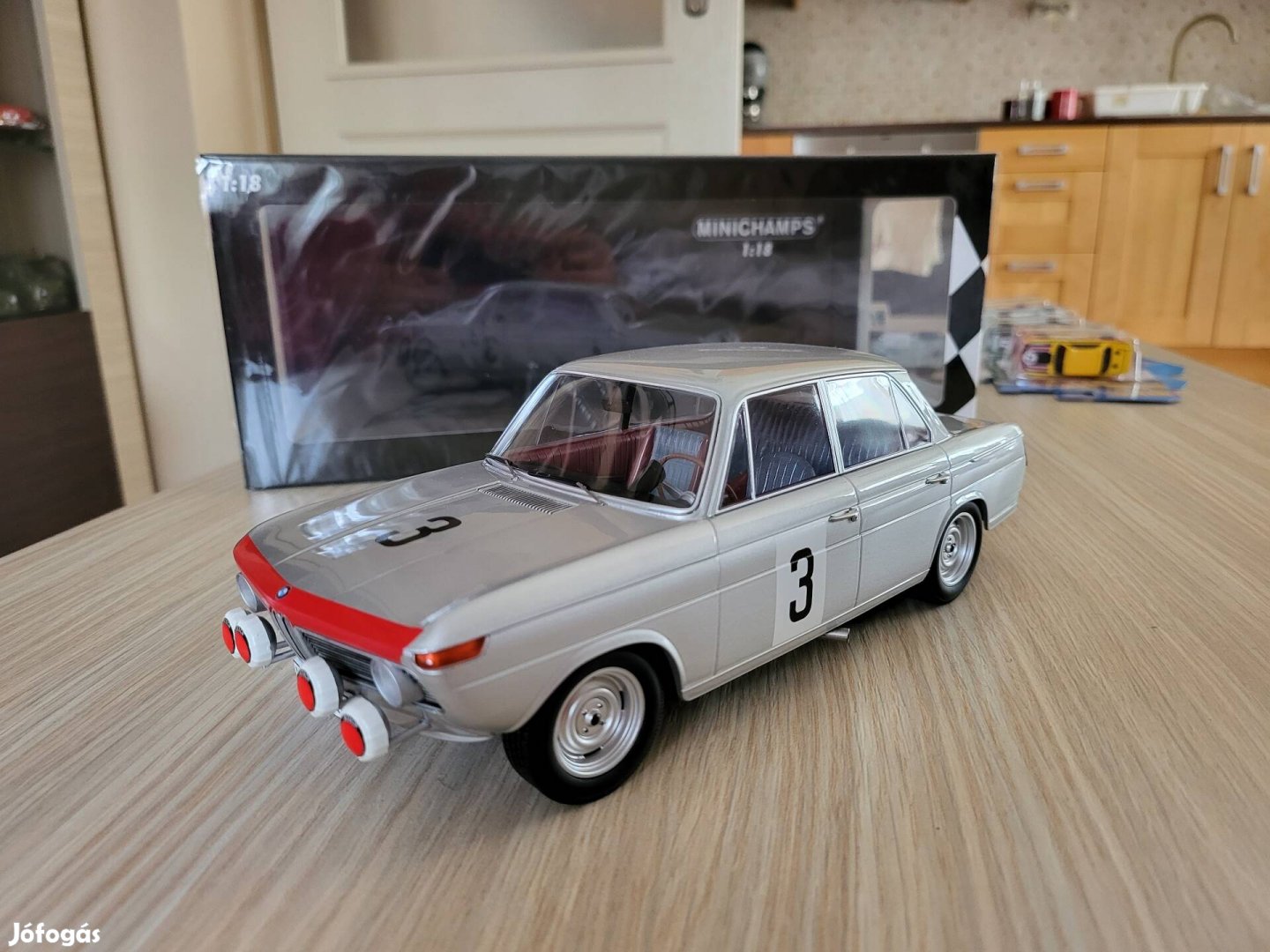 1:18 1/18 Minichamps BMW 1800 Tisa 24h 1965 modellautó 