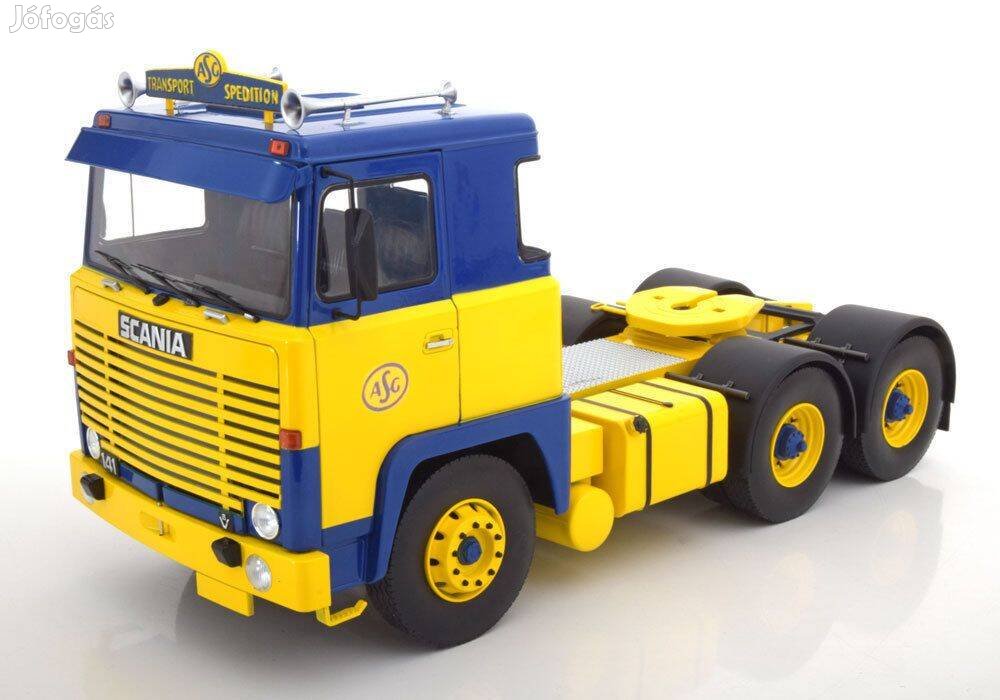 1/18 Kamion nyergesvontató 1976 Scania LBT 141 ASG 1/18 Nyitható