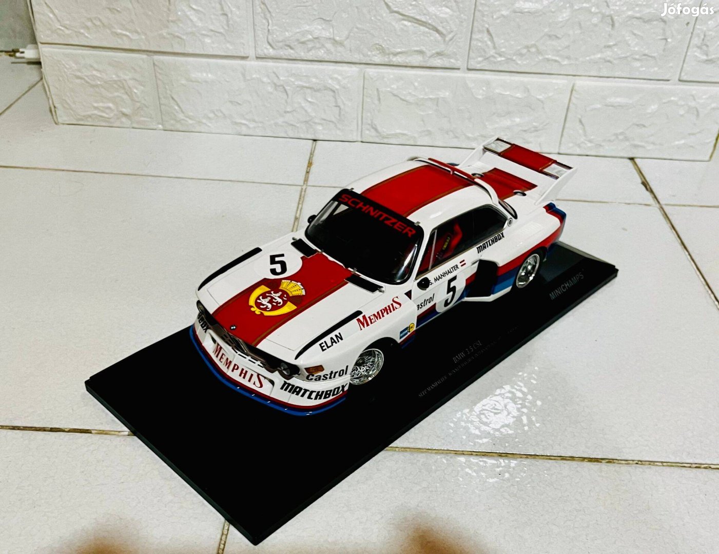 1:18 Minichamps BMW 3.5 Csl 1/18 Modellautó dobozában Ritka