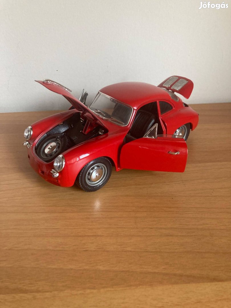 1/18 Porsche 356 B Burago kiadású fém autómodell