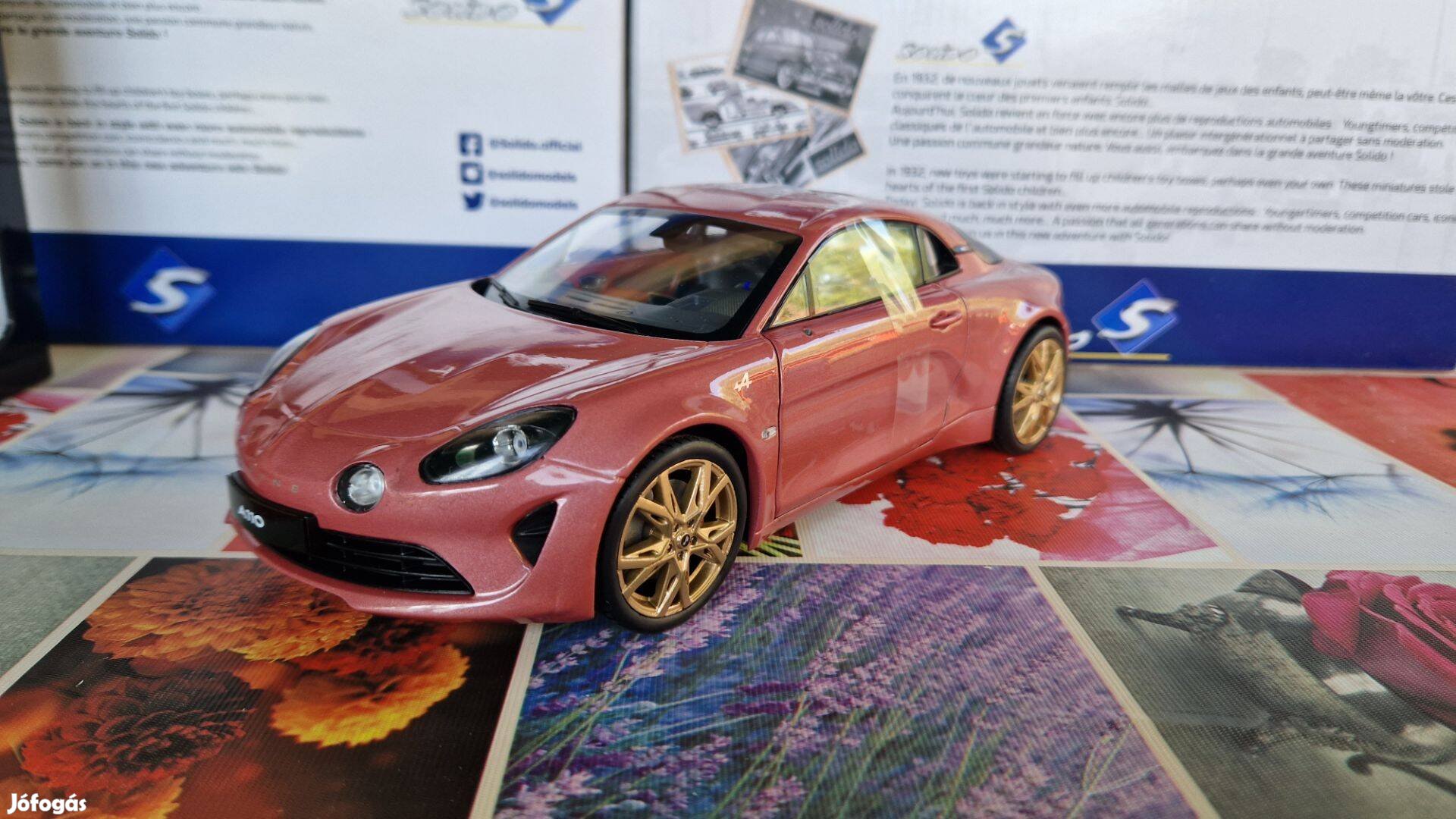 1:18 Solido Alpine A110 S 2021 Modellautó púder rózsaszín