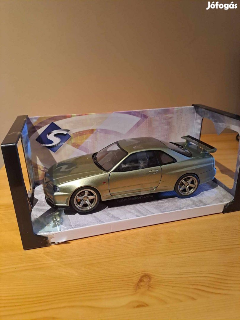 1:18 Solido Nissan Skylinde GT-R R34 modell 1/18