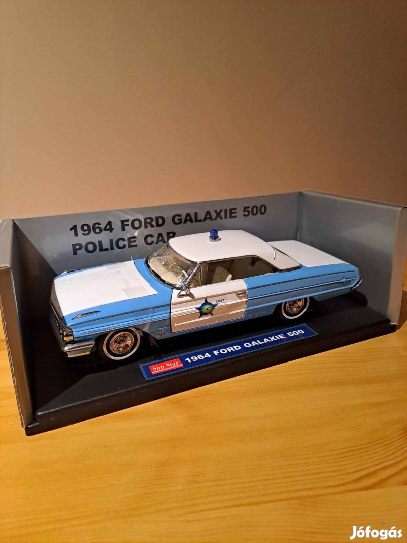 1:18 Sunstar Ford Galaxie 500 Police Car modell 1/18