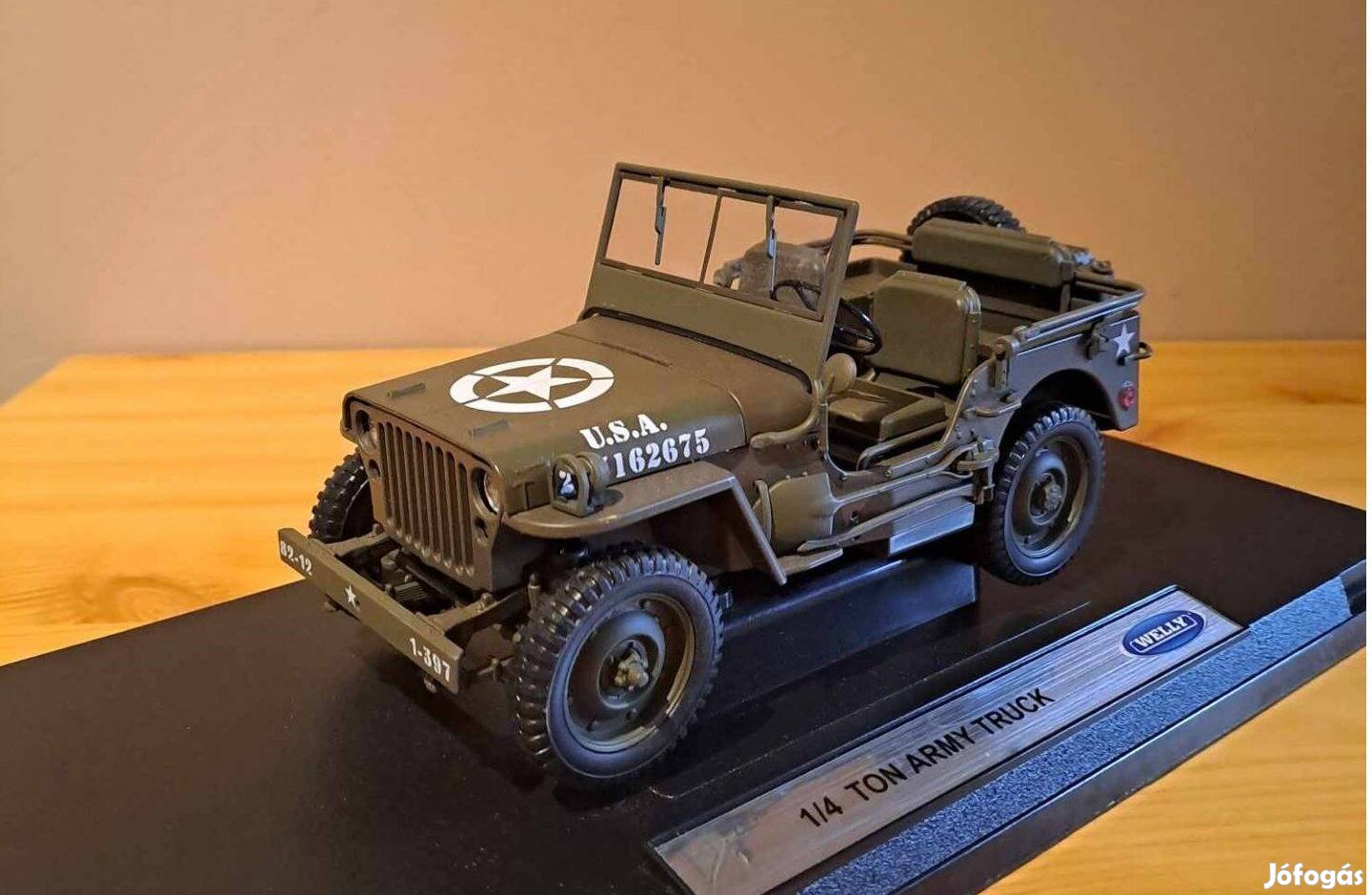 1:18 Welly Jeep Willy Katonai terepjáró modell