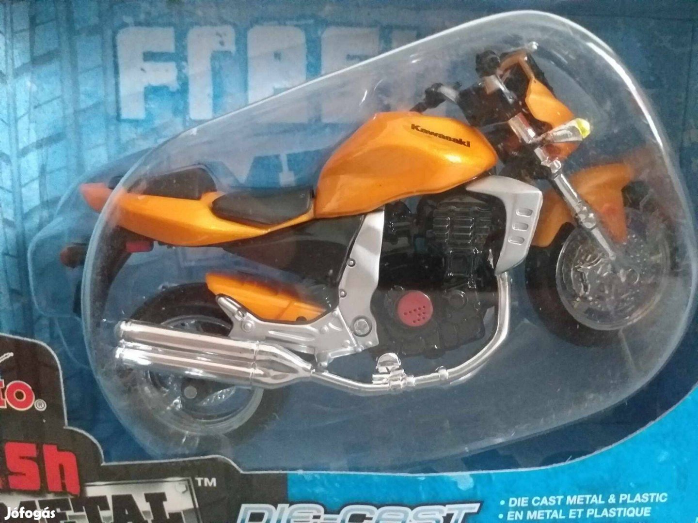 1/18 motor modell Kawasaki Z1000 2003 narancs