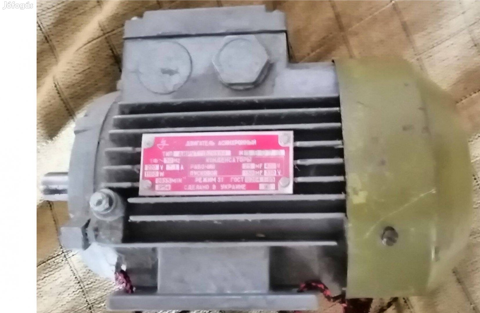 1,1KW, villanymotor, 2800 ford/perc, gyári új