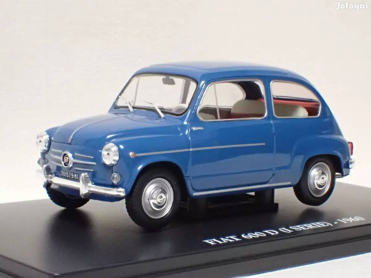 1:24 1/24 Fiat 600 D (1. Serie) - 1960 kék