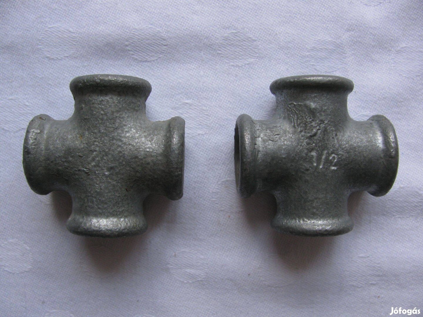 1/2" horganyzott keresztidom ,2 db