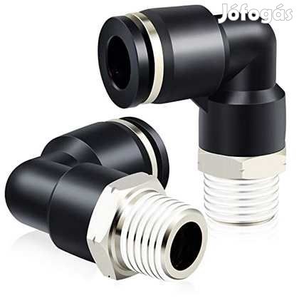 1/2"-os menetes Könyök Gyorscsatlakozó 12mm-es csőhöz (3935)