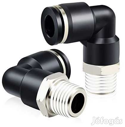 1/2"-os menetes Könyök Gyorscsatlakozó 12mm-es csőhöz (3935)