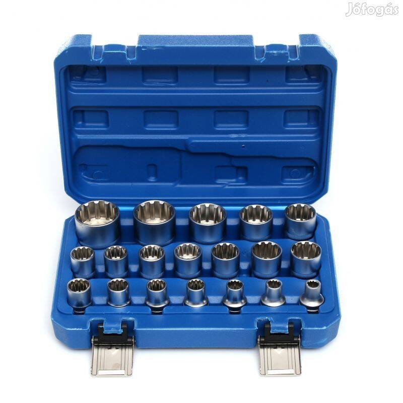 1/2" spline, speciális krova-dugó kulcs fej készlet 8-32 mm