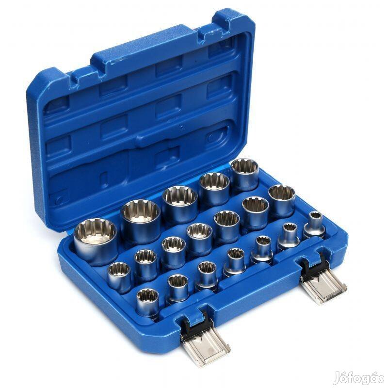 1/2" spline krova fej készlet 8-32 mm
