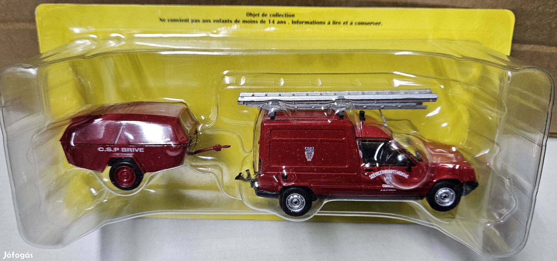 1:43 1/43 Renault Express + Motopompe utánfutó, tűzoltó