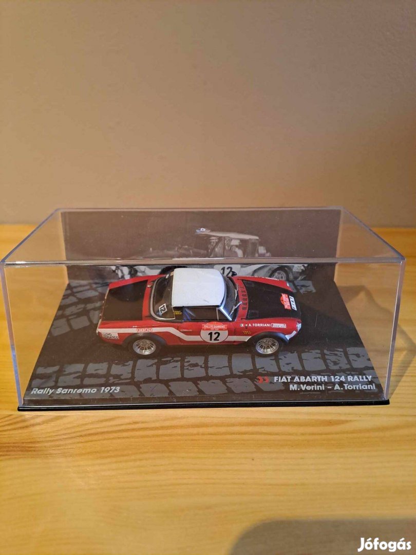 1:43 Ixo Fiat Abarth 124 rally modell