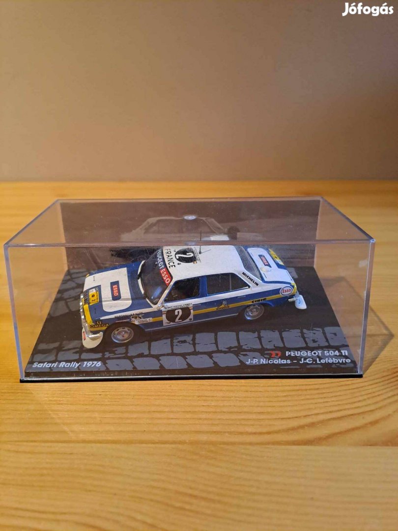 1:43 Ixo Peugeot 504 TI rally modell