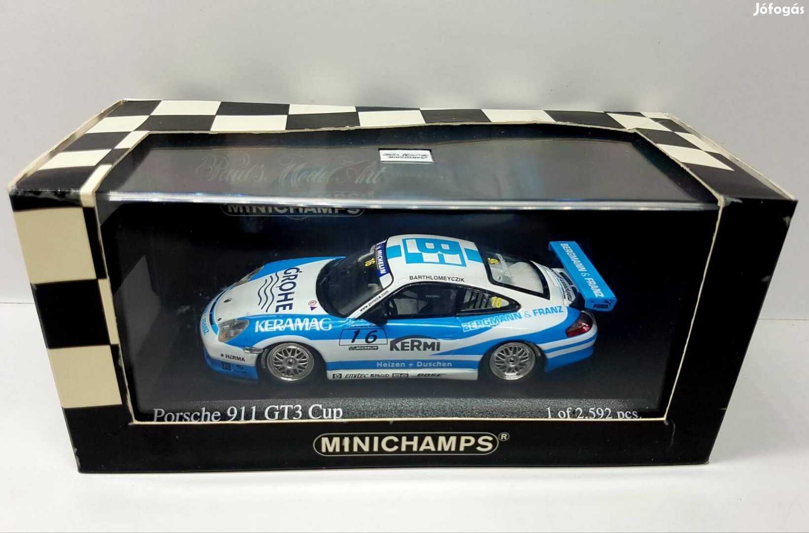 1/43 Porsche 911 GT3 CUP Minichamps kiadású autómodell 