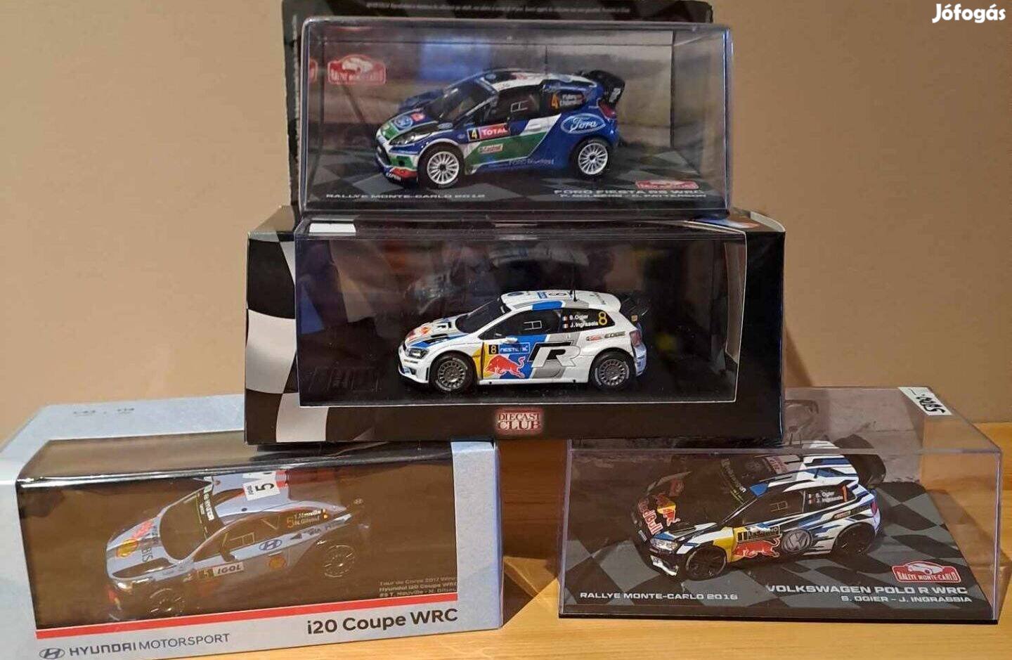 1:43 VW, Ford és Hyundai WRC modellek 5000Ft/db