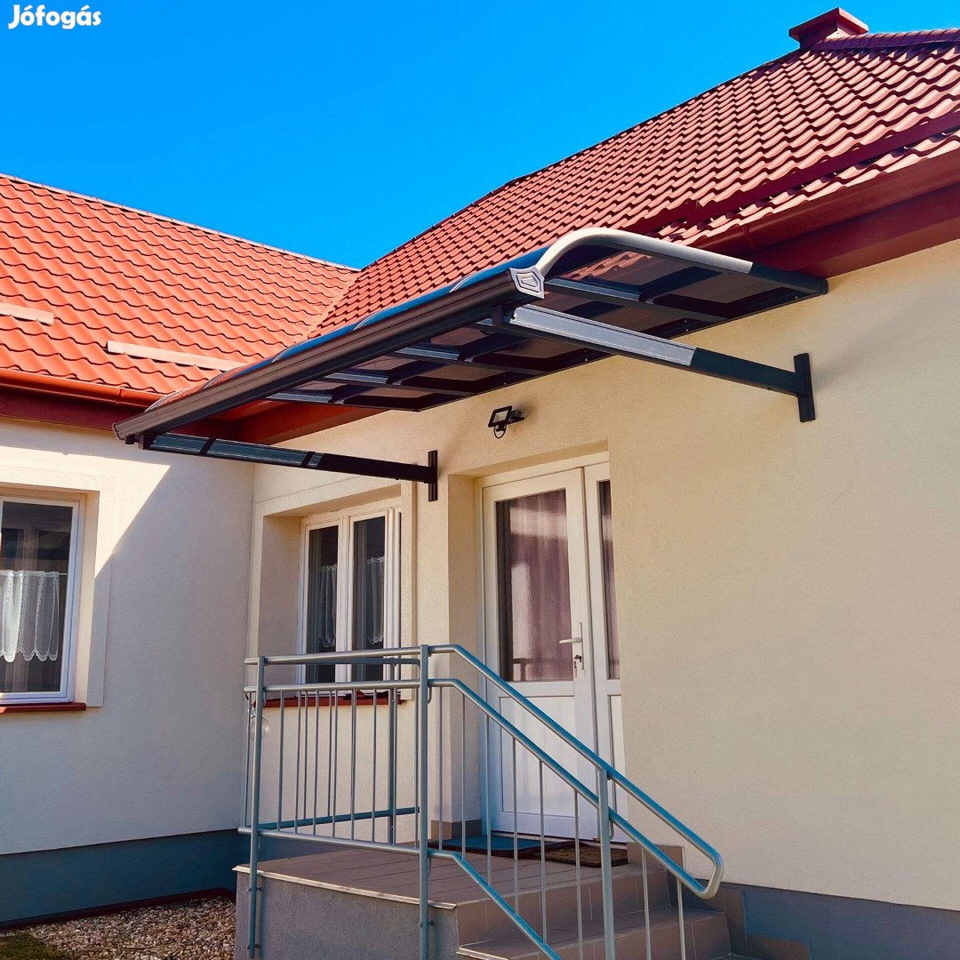 1,5×2 m-es falra szerelhető előtető, pergola garanciával raktárról