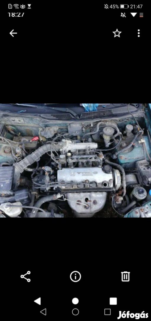 1,5 VTEC Honda motor