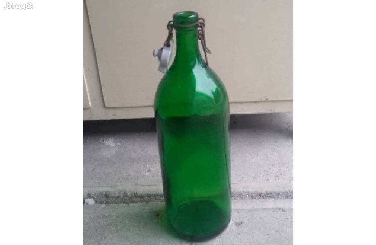 1,5 literes, régi, ásványvizes csatos üveg