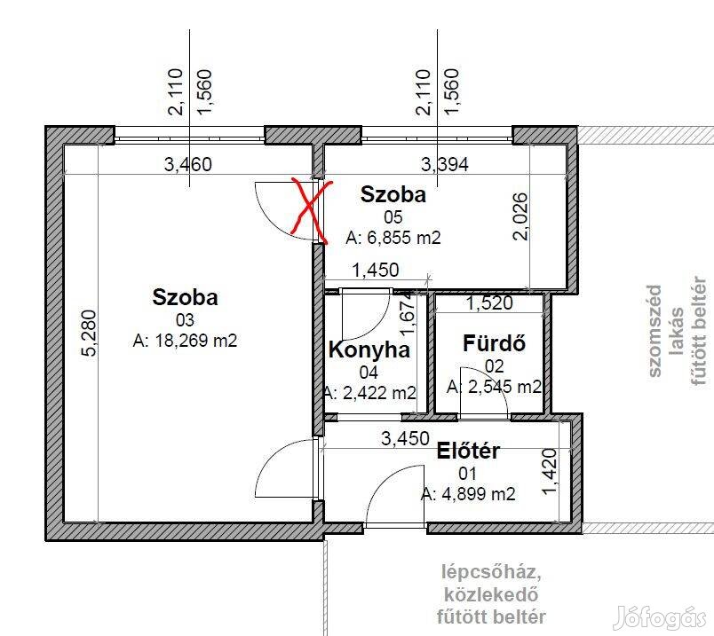 1,5 szobás panel lakás eladó