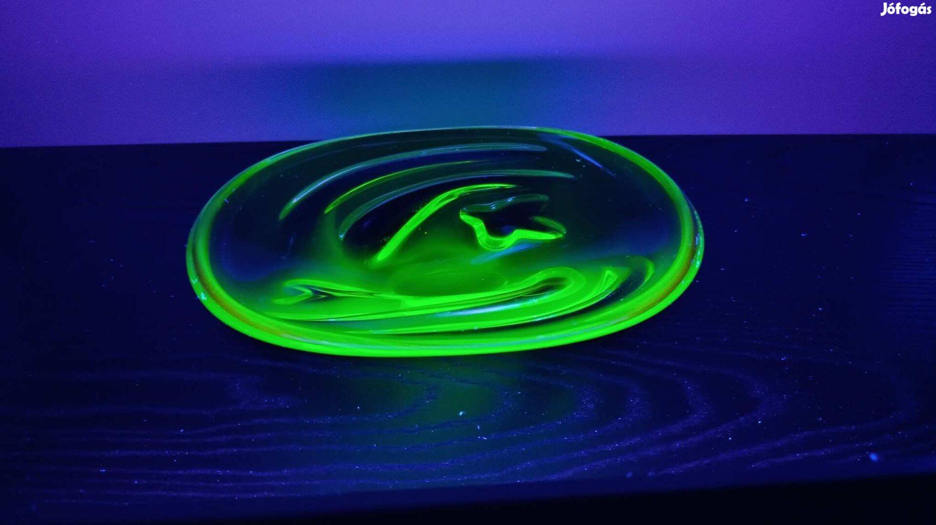 1.5kg Sommerso rétegelt uránium üveg uránüveg tál